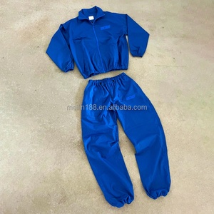 Lightweight Nylon Zipper Windbreaker Jackets and Nylon Track <b>Pants</b> Set Nylon Jogging Suit Custom Men Windcheater Tracksuit Set - Product Image 1