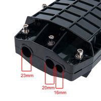 Hot Selling 96 Core PC Material Fiber Optic Splice Closure 3-inlet 3-outlet Max 4 Trays Mechanical Sealing Waterproof FTTH