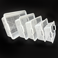 Panier de drainage en plastique avec poignée, passoire de cuisine en PE de qualité alimentaire pour le lavage, le rinçage et la préparation des légumes et des fruits
