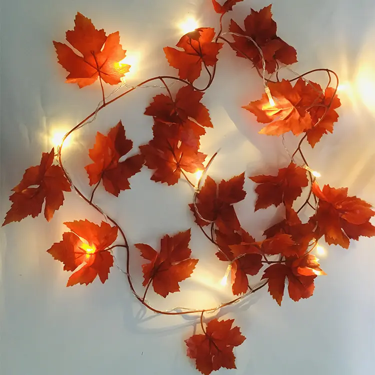 Thanksgiving Best Selling Maple Leaf Garlands String Light for Garlands Party Holiday Decoration