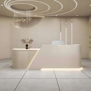 Mostrador de Caja Simple B017 para Tienda de Ropa, Salón de Belleza, <span class=keywords><strong>Centro</strong></span> de Salud, Recepción de Empresa - Product Image 2