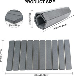 Alfombra de Baño Antideslizante Variable para Interiores, Alfombra de Espuma Viscoelástica Suave y Lavable, Alfombras Antideslizantes para Baño, para Uso en el Inodoro - Product Image 2