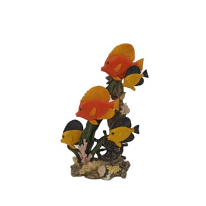 Artesanía de resina de calidad impresionante, tamaño real, peces tropicales betta, decoración de tanque de peces, productos para el hogar - Product Image 1