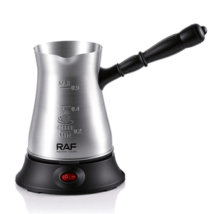 Cafetera RAF R.159 de 0.5L, 600W, Acero Inoxidable, Estilo Turco, Calor Uniforme, Fácil de Usar, Electrodoméstico de Cocina - Product Image 1