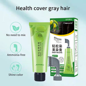 Brimles nuevo producto de innovación Herbal Natural Cover White Grey hair solo una dosis <span class=keywords><strong>champú</strong></span> de tinte de color de cabello negro para hombre y mujer - Product Image 3