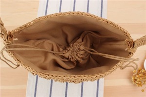 Nuova Borsa a Secchiello <span class=keywords><strong>in</strong></span> <span class=keywords><strong>Rafia</strong></span> Intrecciata con Design Moderno per Donne, Ideale per Spiaggia e Vacanze - Product Image 2