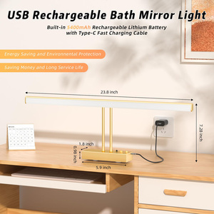 Cordless Picture <b>Light</b>, 5400mAh Battery Operated <b>Wall</b> <b>Sconce</b>, Remote Timer Art Display Lamp for Painting Photo Gallery Bedroom - Product Image 5