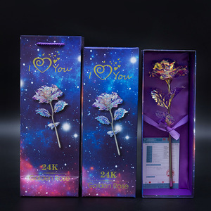 ดอกกุหลาบเคลือบทองคำ 24K ของขวัญวาเลนไทน์สุดโรแมนติกสำหรับขายส่ง รุ่น A-30 ตกแต่งงานแต่งงานและงานปาร์ตี้ - Product Image 2