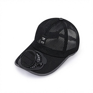 Nouvelle casquette <span class=keywords><strong>de</strong></span> soleil respirante en maille unisexe pour adultes, série Business verte, à énergie solaire, avec ventilateur et protection solaire - Product Image 1