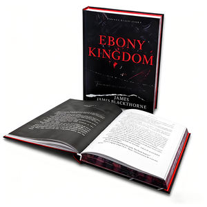 Talep üzerine kitap baskı ciltli mor folyo Stenciled boyalı püskürtülür kenarları moda Vintage roman kitap - Product Image 1