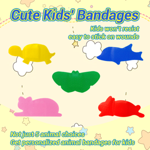 Bluenjoy phim hoạt hình PE Tùy chỉnh hình dạng ban nhạc viện trợ thạch cao Chống Rửa nóng bán động vật dễ thương không có chi phí khuôn từ thương hiệu hàng đầu nhà máy. - Product Image 4