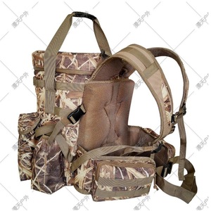 Mochila de Pesca con Camuflaje, Correa de Hombro Acolchada, Bolsa Táctica Multifuncional para Exteriores con Tapa - Product Image 3