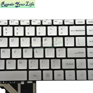 Teclado Retroiluminado en Inglés (EE. UU.) para Laptop <span class=keywords><strong>BMAX</strong></span> MaxBook <span class=keywords><strong>Y13</strong></span> 13.3 MB30010010 XK-HS205 RT132HS X390G, Nuevo, Color Plata - Product Image 2