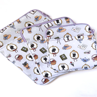 Housse de livre en néoprène personnalisée, intérieur coloré, housse pour Kindle, fermeture éclair, étui de protection souple pour ordinateur portable, style simple, sac de protection
