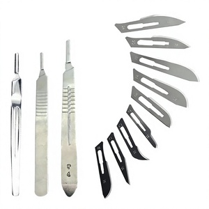 Ensemble de 100 lames amovibles en acier inoxydable, instrument chirurgical certifié CE ISO Classe I, usage hospitalier, chirurgie générale - Product Image 1