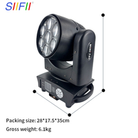 7x40W LED RGBW Bee Eye Moving Head Light mit Zoom, Wash- und Beam-Funktion, CTO-Einstellung, Hoher CRI 90, Professionelle DJ-Bühnenbeleuchtung für Events und Clubs