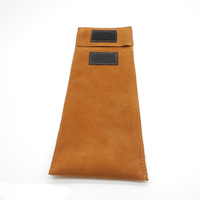 Pochette cadeau en daim microfibre de luxe en vrac avec texture logo imprimé personnalisé pour l'affichage de bijoux