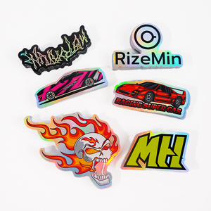 Tùy chỉnh ngoài trời ngẫu nhiên không thấm nước Sticker Sheets Hologram nhãn in logo Vinyl PVC Tùy chỉnh <span class=keywords><strong>Holographic</strong></span> <span class=keywords><strong>Stickers</strong></span> chết cắt - Product Image 3