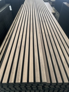 Sat Slatted Gỗ Akupanel Acoustic Slatwall Bảng Điều Chỉnh Hiển Thị Lưới Thanh Cho Nội Thất Tấm Tường - Product Image 4