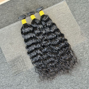 Cheveux humains vierges non traités à 100 %, mèches de cheveux ondulés naturels pour femmes noires, mèches de tissage de cheveux à double trame faite à la machine - Product Image 4