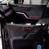 Kit d'éclairage ambiant de voiture 64 couleurs pour Toyota RAV4/Wildlander modèle 2026, éclairage dynamique LED intérieur, symphonie lumineuse 12V