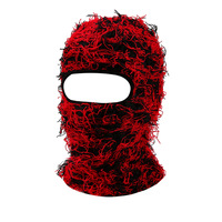 BESTELLA quantité minimale de commande bas OEM ODM logo de broderie personnalisé cagoule tricotée masque facial couverture complète coupe-vent chaud coupe-vent
