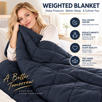 Selimut Berbobot Poliester Grosir 48x72 Inci 4.5kg Selimut Berat yang Bernapas untuk Perjalanan dan Rumah