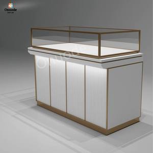 Vitrina de Joyería de Lujo de Alta Gama en Acero Inoxidable y Vidrio con Iluminación LED, Ecológica, Tamaño Personalizable, Elegante Exhibidor - Product Image 5