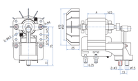 Compresseur de dispositif médical, nébuliseur et unité d'aspiration, moteur à courant alternatif avec compresseur à piston, pompe à air