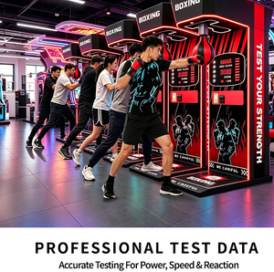 Máquina de Juego de Boxeo Electrónica Inglesa que Funciona con Monedas, Popular en Parques de Atracciones y <span class=keywords><strong>Gimnasios</strong></span>, con Luces Intermitentes - Product Image 2