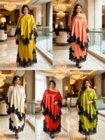 Ensemble jupe deux pièces plissé Miyake pour femme grande taille, couleur unie, manches chauve-souris, élégant et modeste, idéal pour les fêtes
