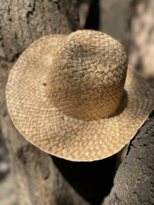 Sombrero de Paja de Jacinto de Agua Hecho a Mano, Sombrero de Sol Tejido a Mano Natural, Unisex, Estilo Panamá, Transpirable y Sostenible para Playa y Verano - Product Image 5