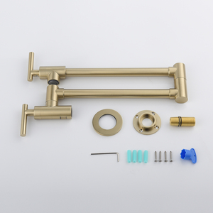 Classico moderno CN;ZHE oro <span class=keywords><strong>rubinetto</strong></span> da cucina <span class=keywords><strong>a</strong></span> parete <span class=keywords><strong>rubinetto</strong></span> <span class=keywords><strong>rubinetto</strong></span> lavello pieghevole in ottone ceramica vendita calda cucina <span class=keywords><strong>miscelatore</strong></span> <span class=keywords><strong>rubinetto</strong></span> - Product Image 6