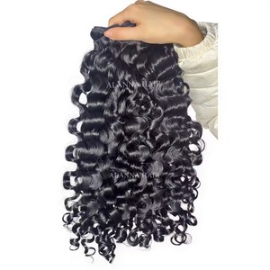 <span class=keywords><strong>Capelli</strong></span> Ricci di Alta Qualità, Ciocche di <span class=keywords><strong>Capelli</strong></span> Umani Vergini Cambogiani con Cuticole Allineate, da 14 a 30 Pollici - Product Image 6