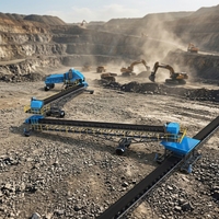 Bande transporteuse en caoutchouc nylon à chevron personnalisée pour granit, gravier et sable, à vendre