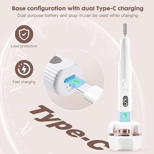 Kit de Taladro de Uñas Inalámbrico Recargable con Lámpara UV 2 en 1, Herramienta Eléctrica de Manicura y Pedicura con Cepillo de Pulido - Product Image 2