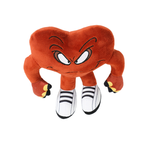 Peluche Cœur Rouge Gavroche Amusante, Poupée en Peluche au Design Unique avec Griffes et Chaussures, Vente en Gros Personnalisable - Product Image 1