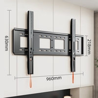 Soporte de Pared para TV de Acero Resistente con Capacidad de Carga de 100 kg para Pantallas de 50-100 Pulgadas