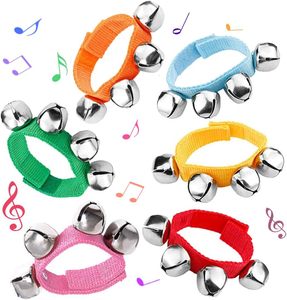Venta al por mayor multicolor ajustable <span class=keywords><strong>mano</strong></span> campanas pulsera campanas <span class=keywords><strong>de</strong></span> muñeca pulseras <span class=keywords><strong>de</strong></span> tobillo con campanas <span class=keywords><strong>instrumento</strong></span> <span class=keywords><strong>Musical</strong></span> - Product Image 1