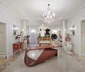 Bắc Âu sáng tạo sang trọng độc đáo hình nhà hàng bàn ăn đồ nội thất phòng ăn rắn Gỗ Nhà Bếp bàn ăn - Product Image 6