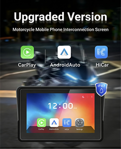 <span class=keywords><strong>GPS</strong></span> de navigation pour <span class=keywords><strong>moto</strong></span> 5 pouces, filaire, Carplay & Android Auto, écran étanche IPX7 1920x1080, double pour <span class=keywords><strong>moto</strong></span> 5.0, garantie 1 an - Product Image 5