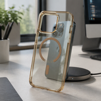 Étui de téléphone magnétique transparent pour iPhone 18 Pro Max, coque en PC compatible avec la charge sans fil, coque de protection