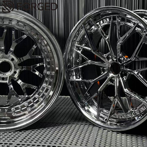 Gude ล้อโครเมียมแบบสองชิ้นปลอมแปลง, 19, 20, 21, 22นิ้วสำหรับนิสสัน GTR R32, Mercedes AMG GT, M3 M4 BMW - Product Image 2