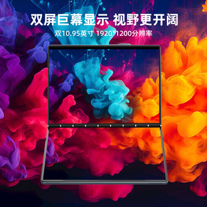 แล็ปท็อป 2 in 1 รุ่นใหม่ปี 2025 ขนาด 11+11 นิ้ว แรม 16GB ความจุ 512GB/1TB แล็ปท็อปธุรกิจ แบตเตอรี่ 9000mAh หน้าจอคู่ 2.5K ระบบสัมผัส WIFI5 หน้าจอสัมผัสคู่ สำหรับธุรกิจ - Product Image 1