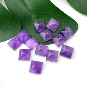 Qinfa Thủ Công Mỹ Nghệ Thạch Anh Tím Tự Nhiên Chất Lượng Cao Đầy Màu Sắc Đá Quý Loose Đá Quý Tùy Chỉnh Cắt Kích Thước Hình Vuông Bán Buôn - Product Image 5