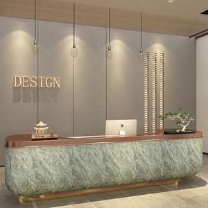 KHÁCH SẠN quầy lễ tân quầy tiếp tân đơn giản và hiện đại công ty thu ngân đá cẩm thạch sang trọng Tấm Đá Thẩm mỹ viện quầy bar - Product Image 1