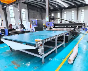 ACCTEK Professional Woodworking Nesting cnc router combine Auto loading unloading machine for Wood Panel