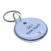 Double Side Keychain RFID Keyfob mit QR Code URL Programmable 213 Chip Epoxy NFC Tag für Pets Identification Management