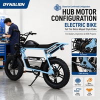Vélo électrique à moteur central silencieux, style rétro, pneus larges, avec porte-bagages arrière et batterie amovible pour concessionnaires et fournisseurs OEM