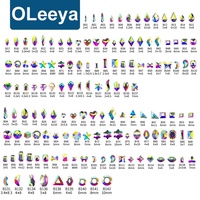 Vente en gros de 50 formes de pierres plates en verre K9, cristaux fantaisie K9 pour la décoration des ongles, la fabrication de bijoux